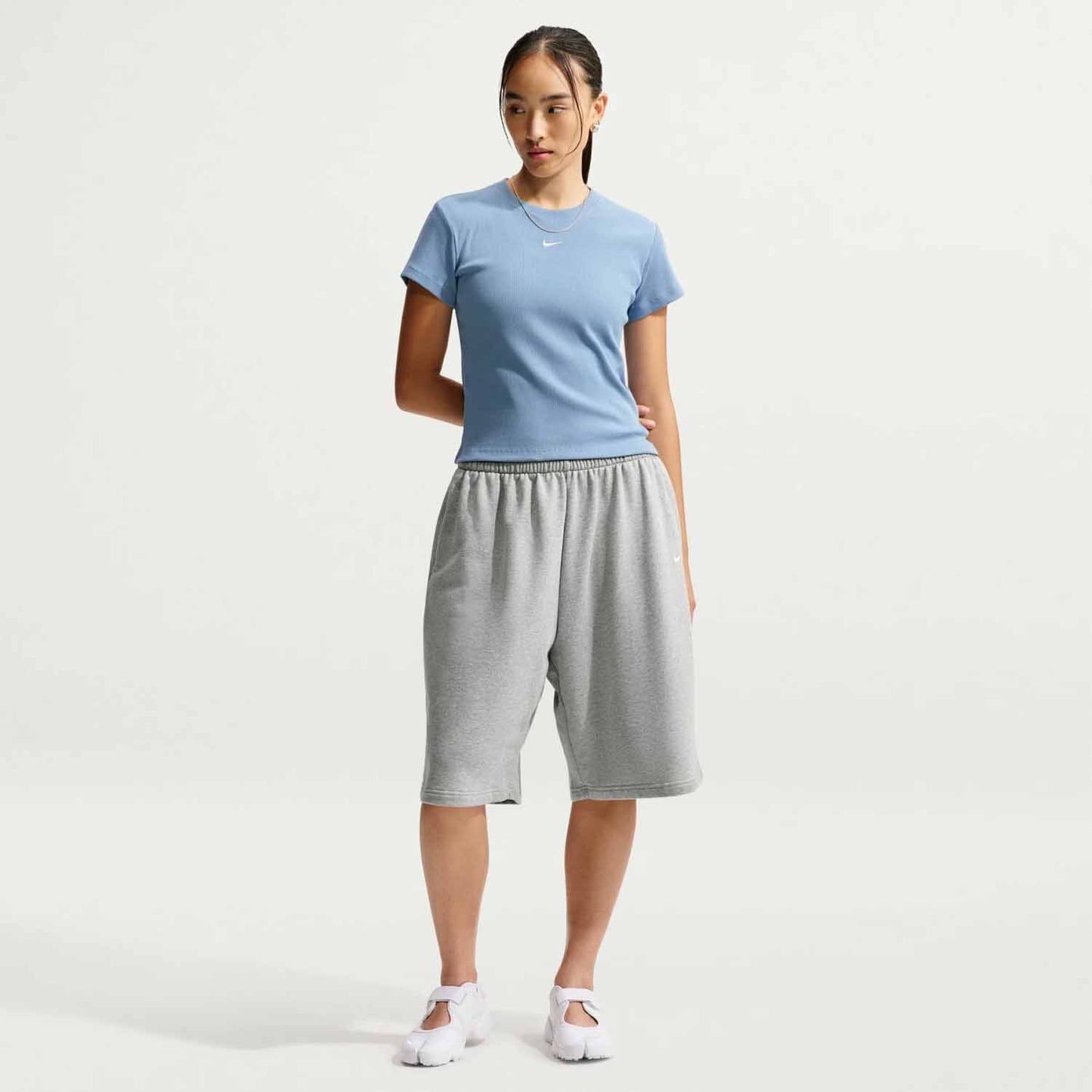Nike Tight Ribbed, t-shirt maniche corte da donna blu