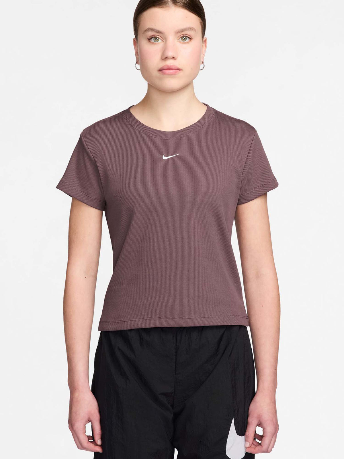 Nike t-shirt mm da donna prugna