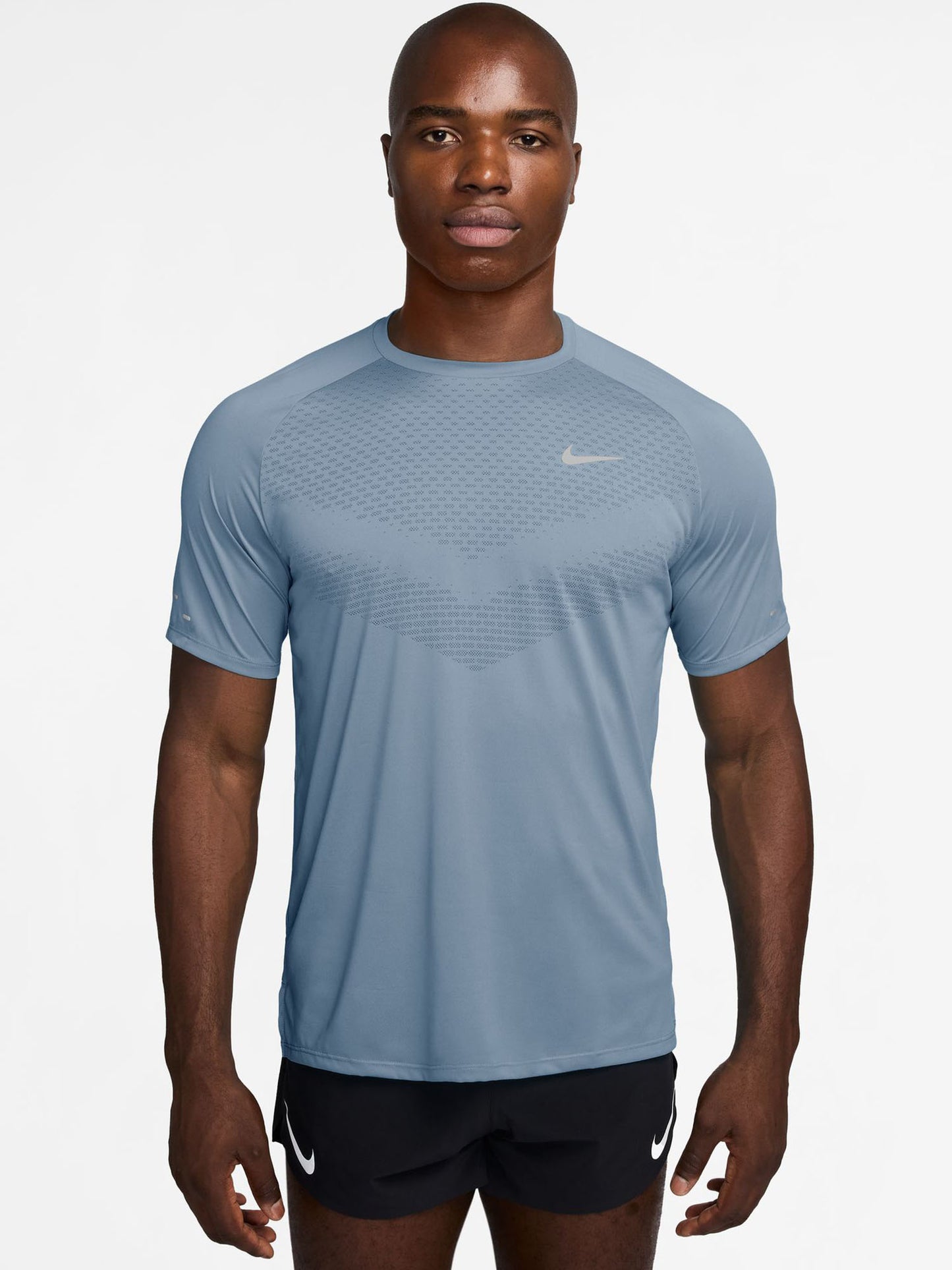 Nike Stride Dri-FIT ADV, t-shirt running da uomo azzurra