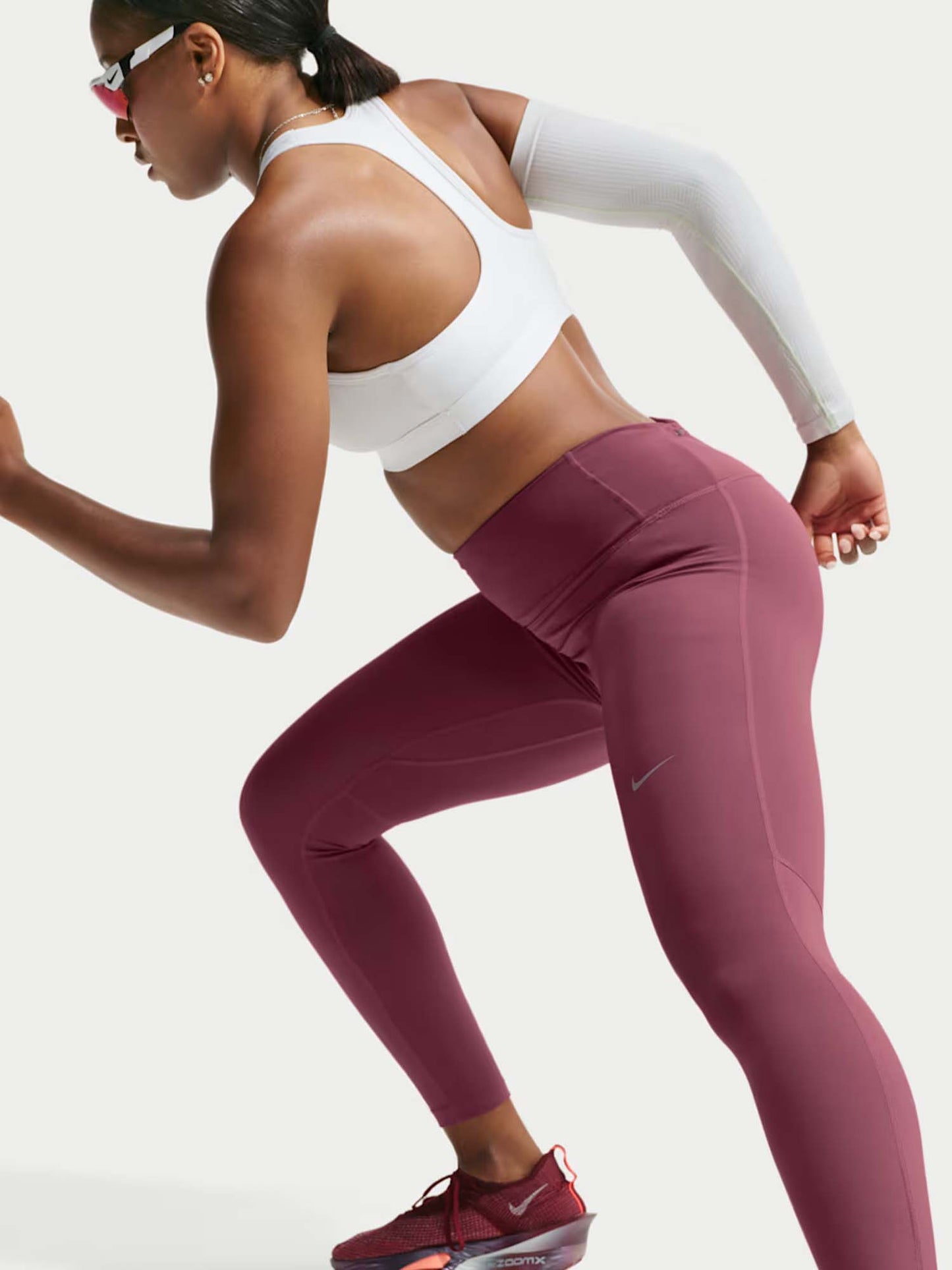 Nike Tempo, leggings da donna rosa