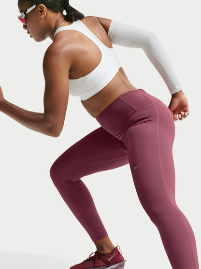 Nike tempo leggings running da donna rosa antico
