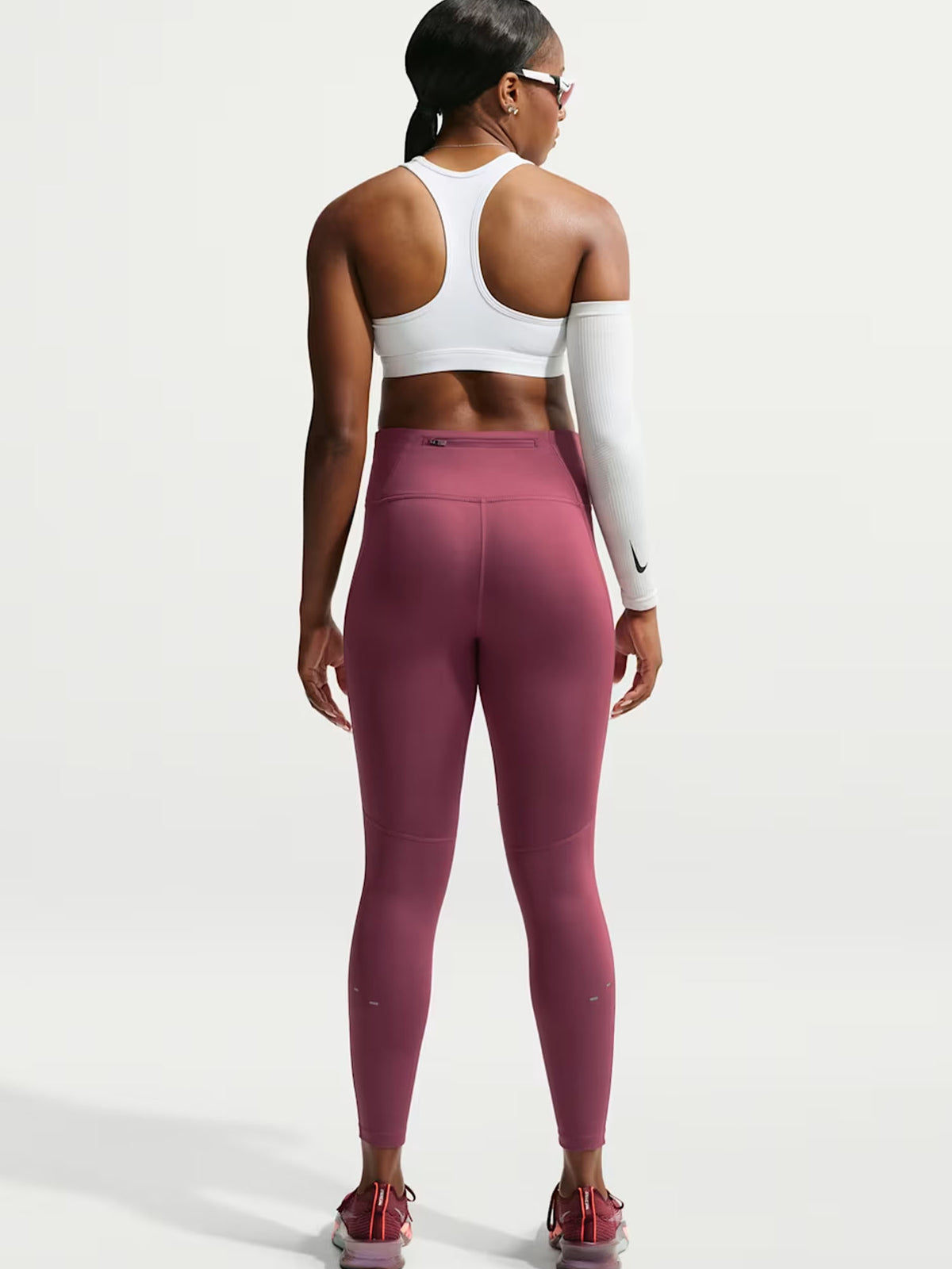 Nike tempo leggings running da donna rosa antico