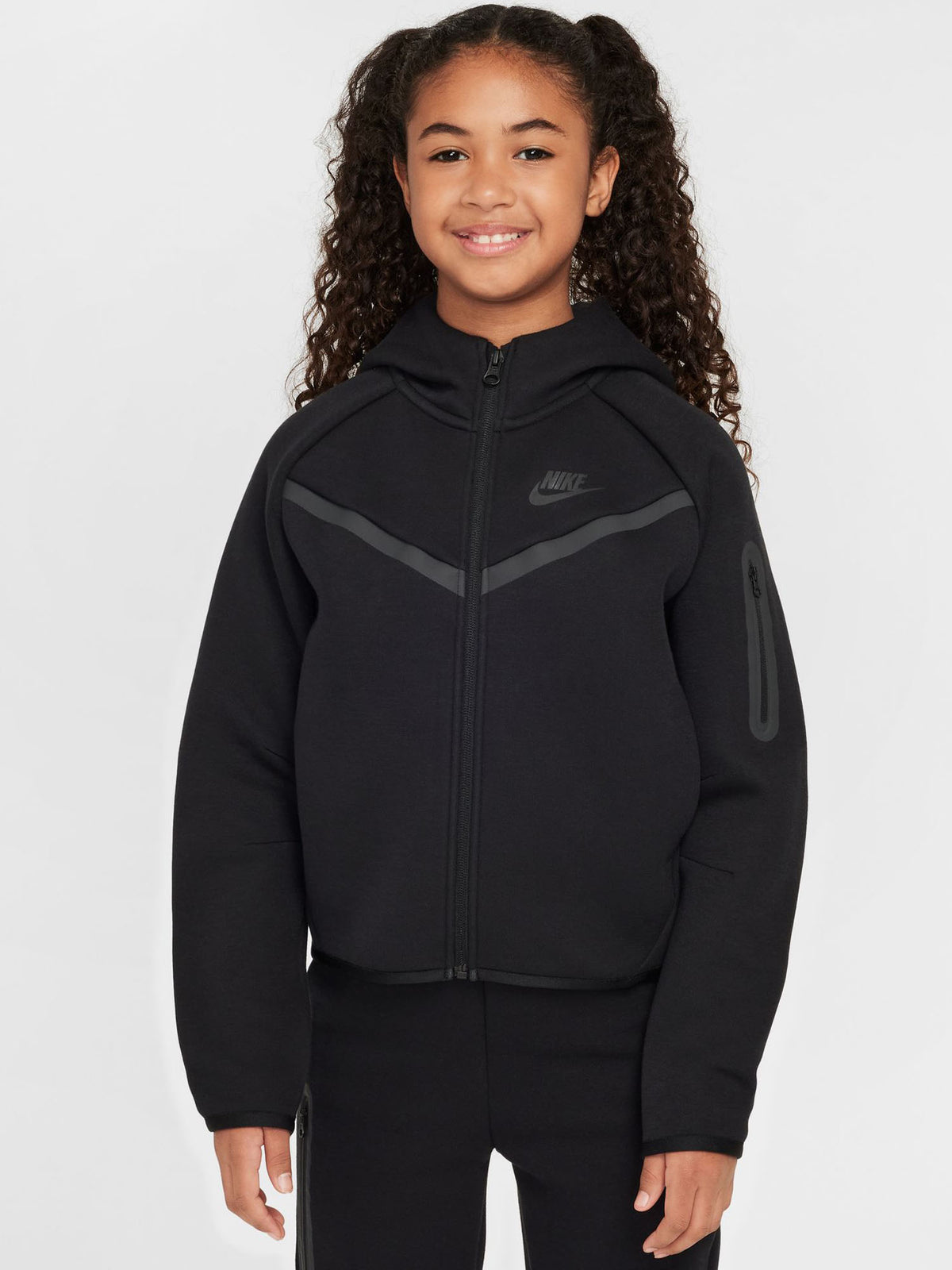 Nike g. felpa tech f da bambino/a nero
