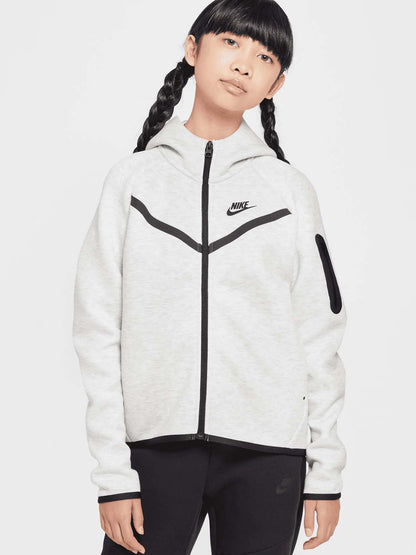 Nike Tech Fleece, felpa Unisex bambino grigia