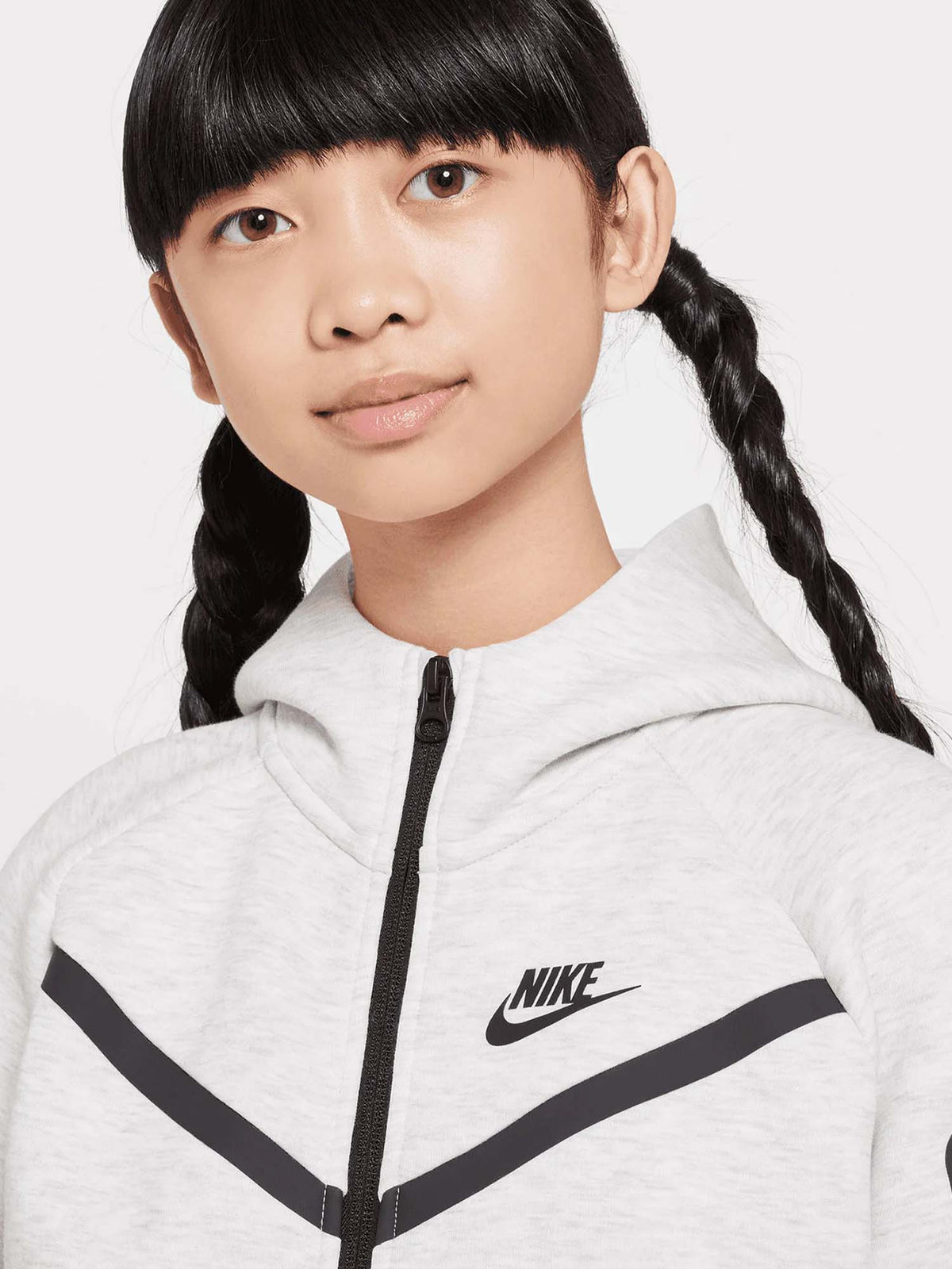 Nike Tech Fleece, felpa Unisex bambino grigia