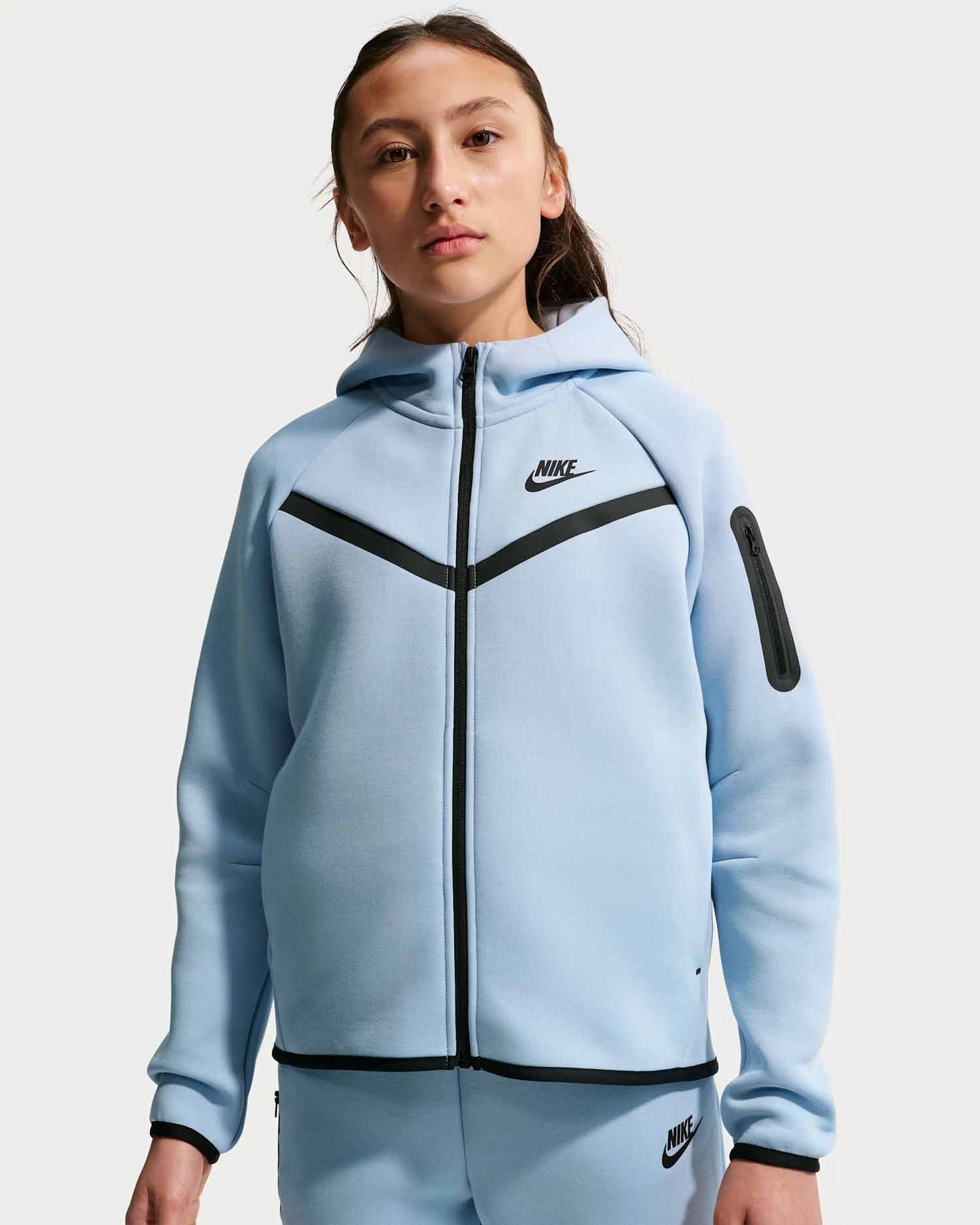 Nike Tech Fleece, felpa unisex bambino azzurra