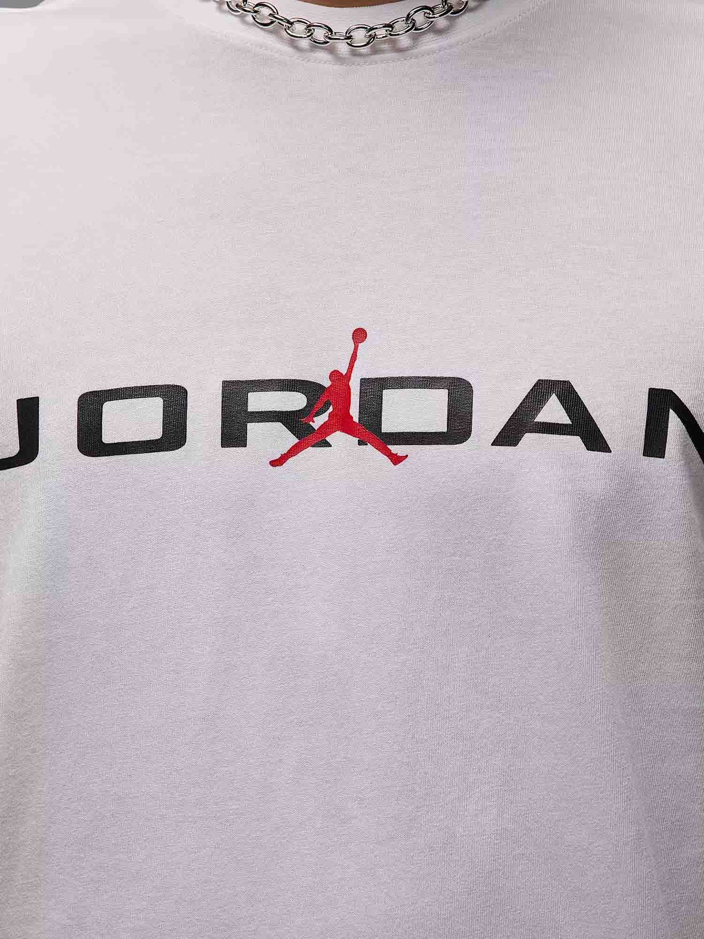 T-SHIRT GIROCOLLO JORDAN AIR DA UOMO BIANCO