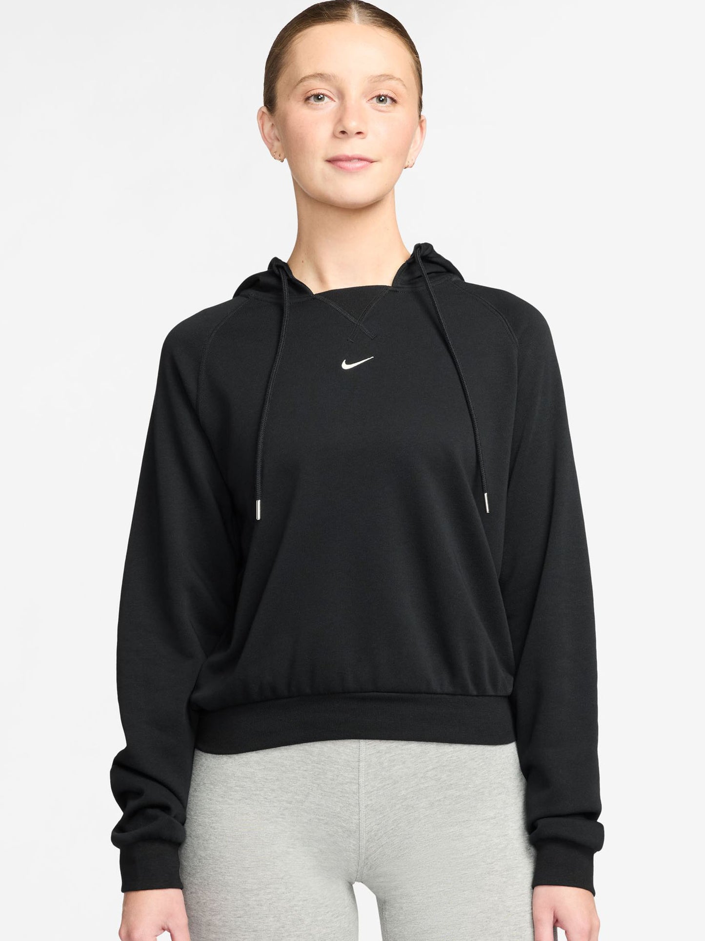 Felpa Nike NSW Chill con cappuccio, donna nera sportiva