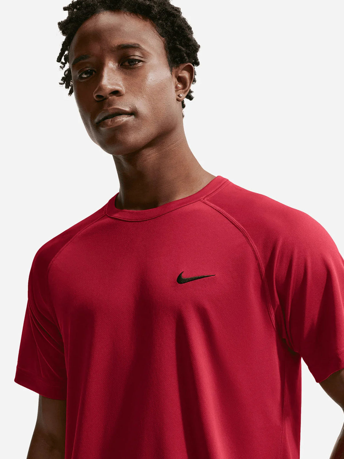 Nike df hyverse ss t-shirt mm training da uomo bordeaux