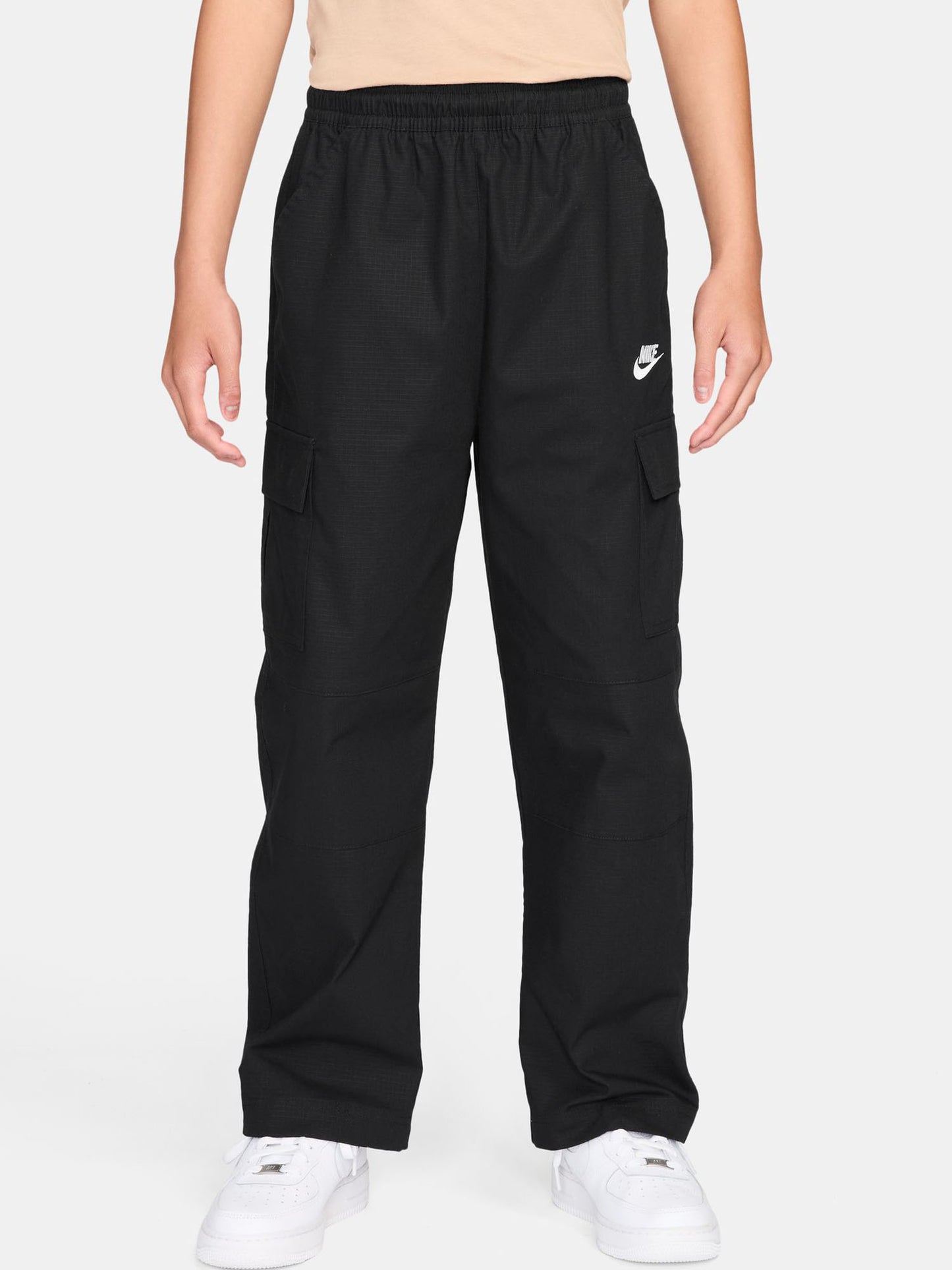 Pantaloni cargo Nike Sportswear Club neri per bambino e bambina