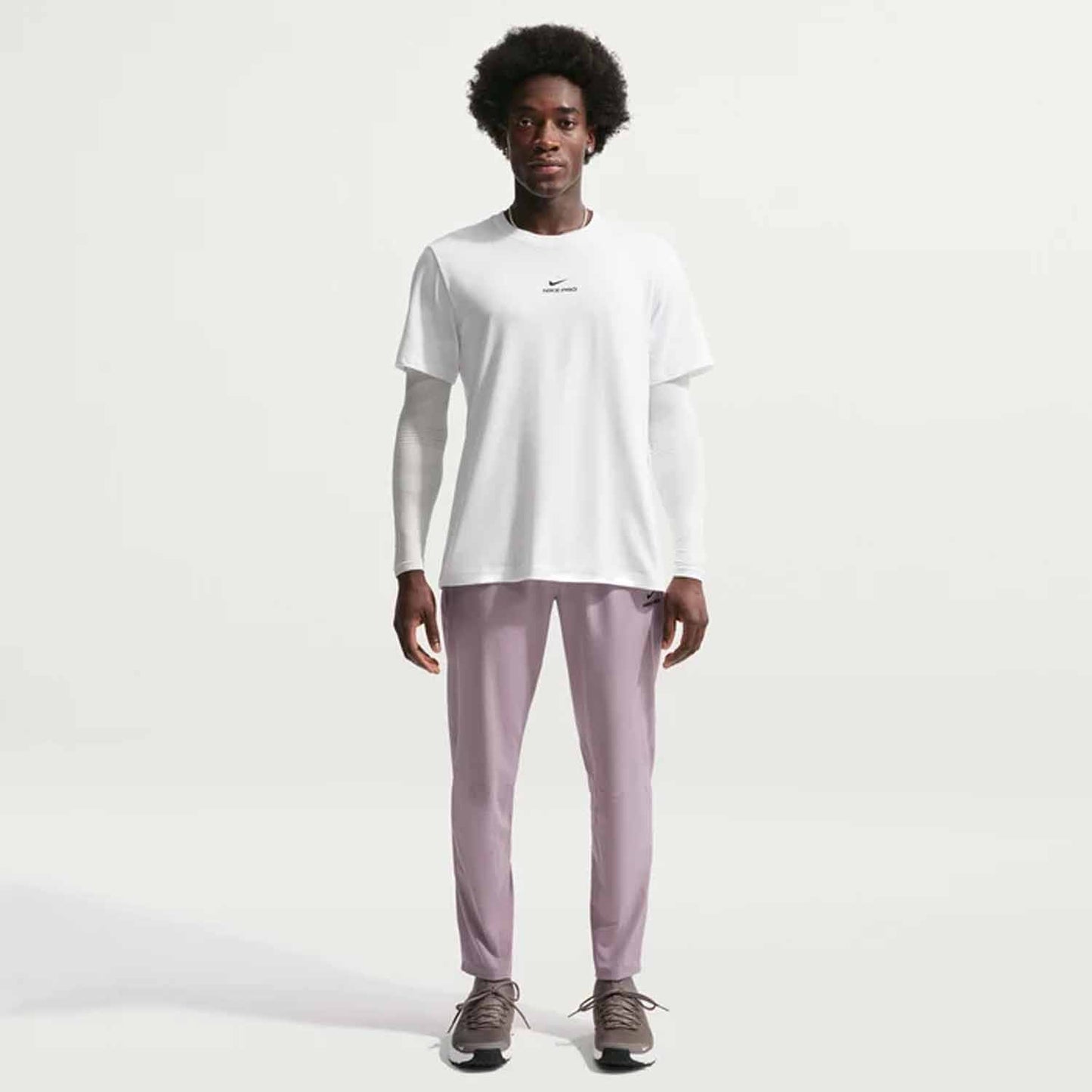 Nike DF Tee Std Pro, t-shirt da uomo bianca