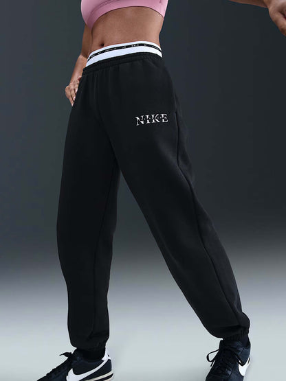 PANTALONE TUTA A VITA ALTA NIKE DA DONNA NERO