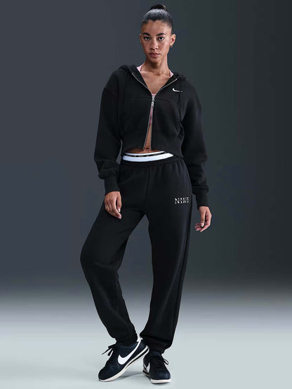 PANTALONE TUTA A VITA ALTA NIKE DA DONNA NERO