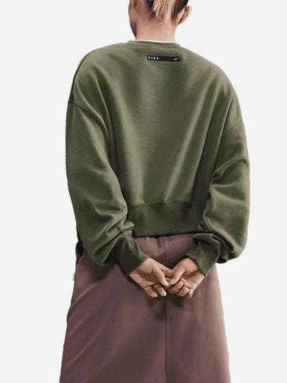 FELPA GIROCOLLO NIKE DA RAGAZZA VERDE