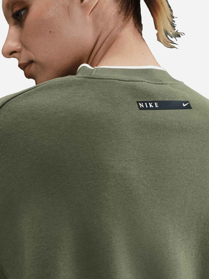 FELPA GIROCOLLO NIKE DA RAGAZZA VERDE