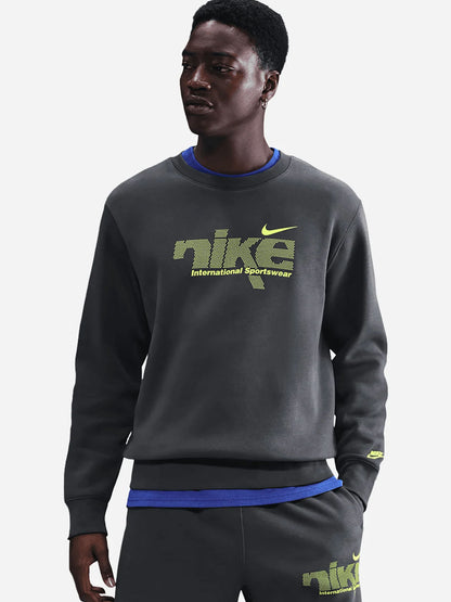 FELPA CLUB SWOOSH NIKE DA UOMO GRIGIO