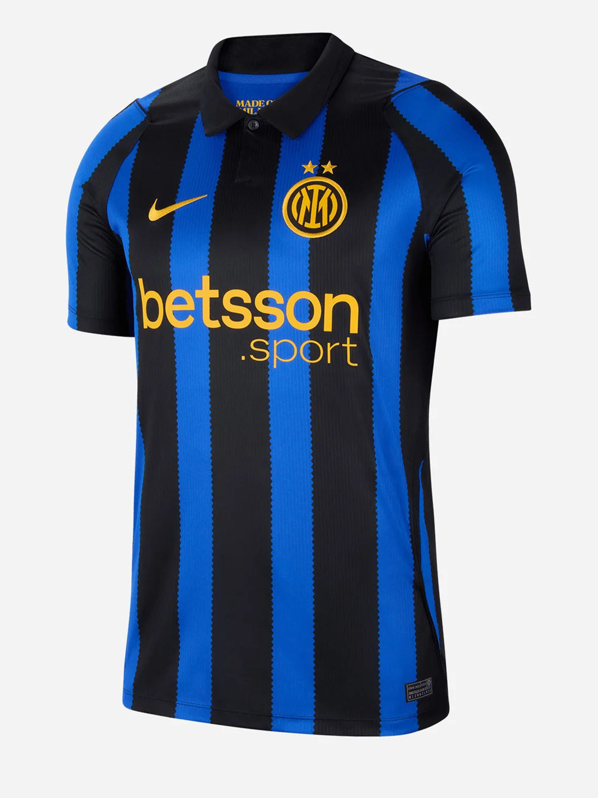 Nike inter home t-shirt mm calcio da uomo blu nero