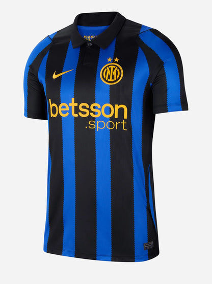 Nike inter home t-shirt mm calcio da uomo blu nero