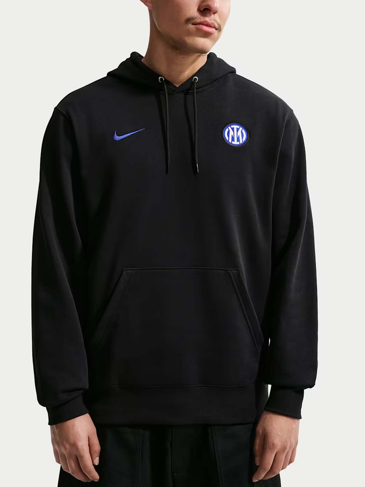 Nike Inter Club Hdy, felpa da uomo nera