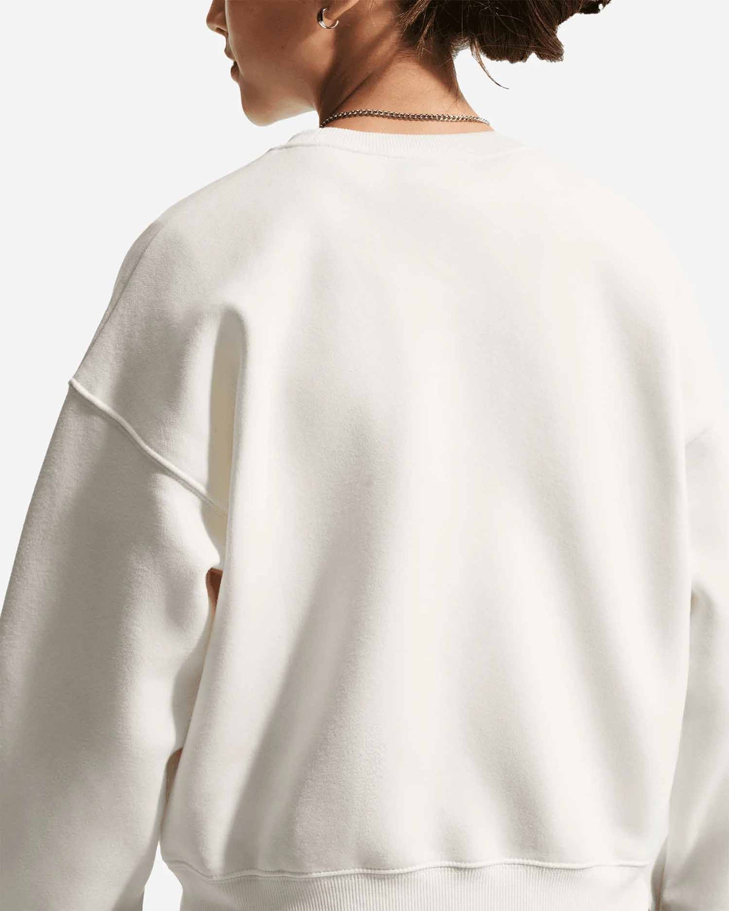 Nike Sportswear Studio, felpa da unisex bambino panna