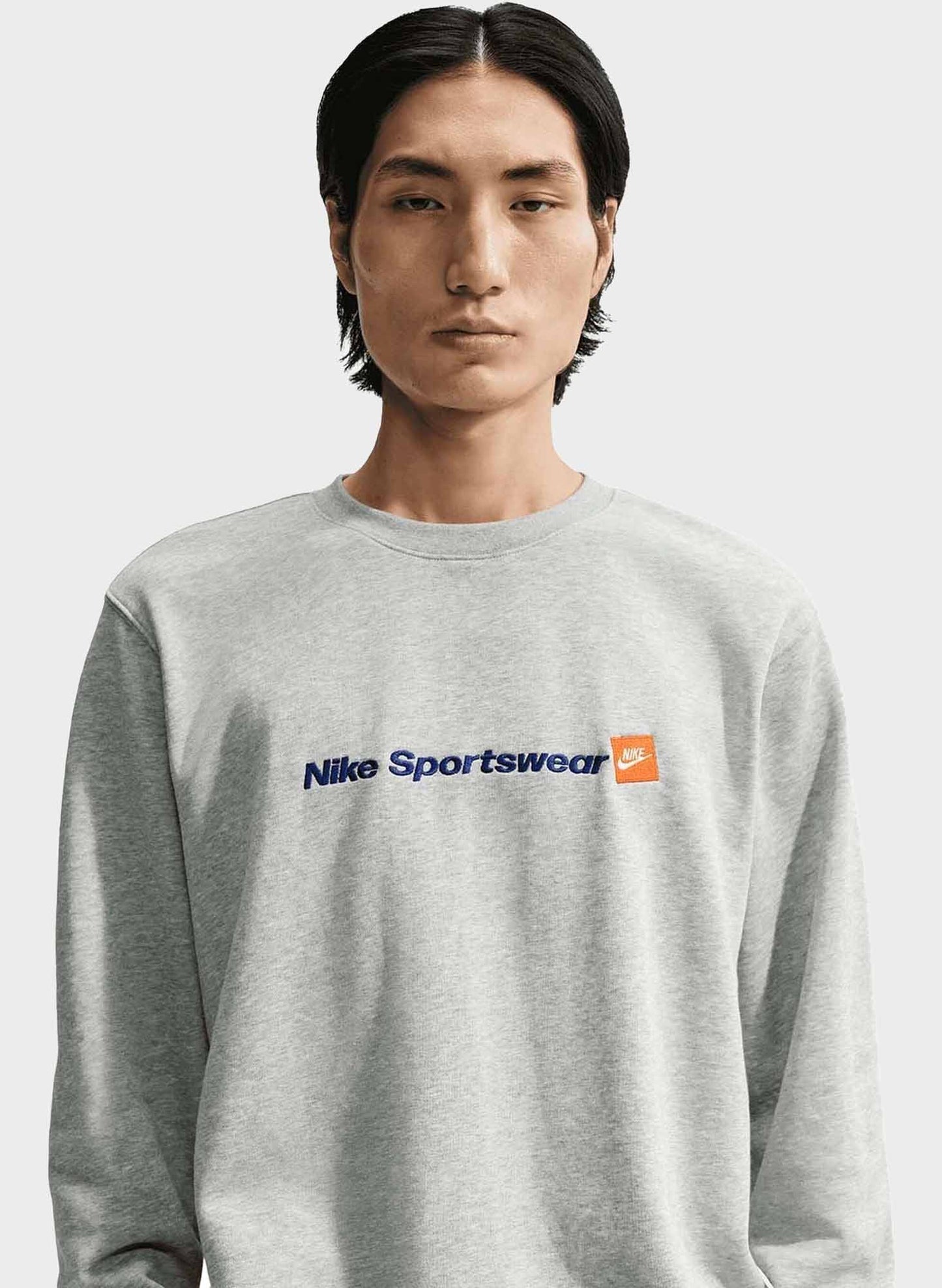 Nike M Nk Club Ft Crew, felpa da uomo grigia