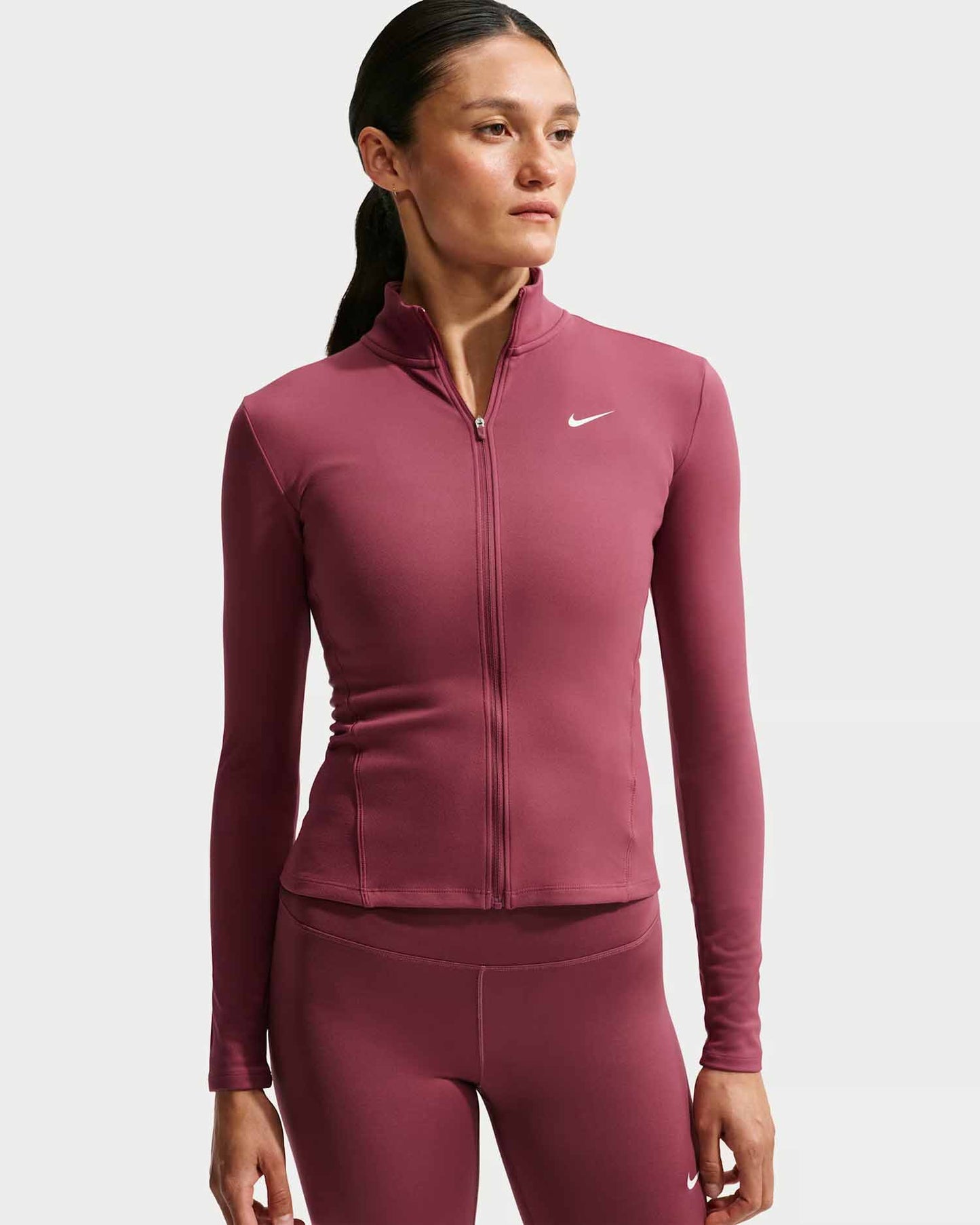 Nike One Fitted, felpa da donna rosa