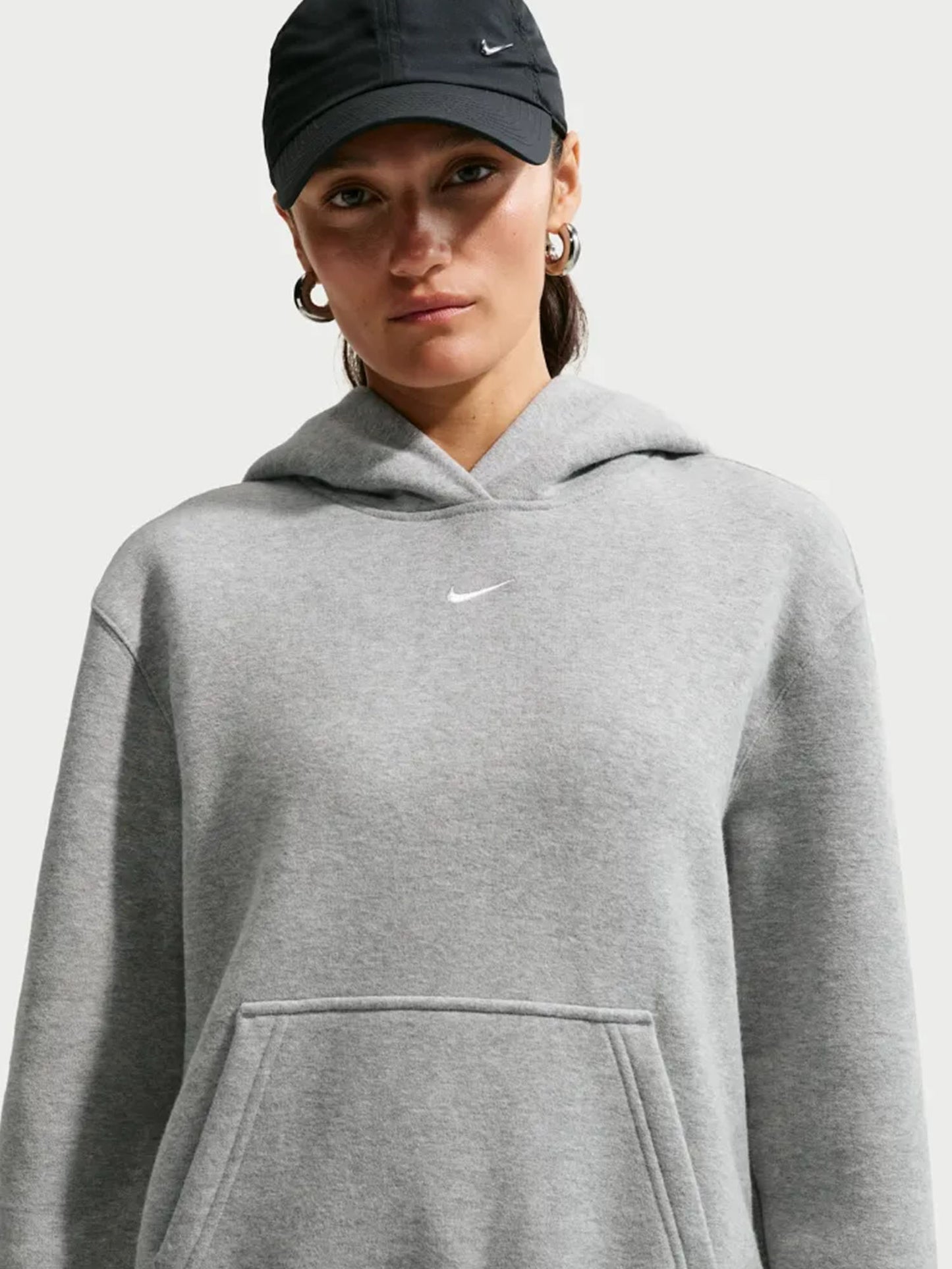 Nike Studio Fleece, felpa da donna grigia