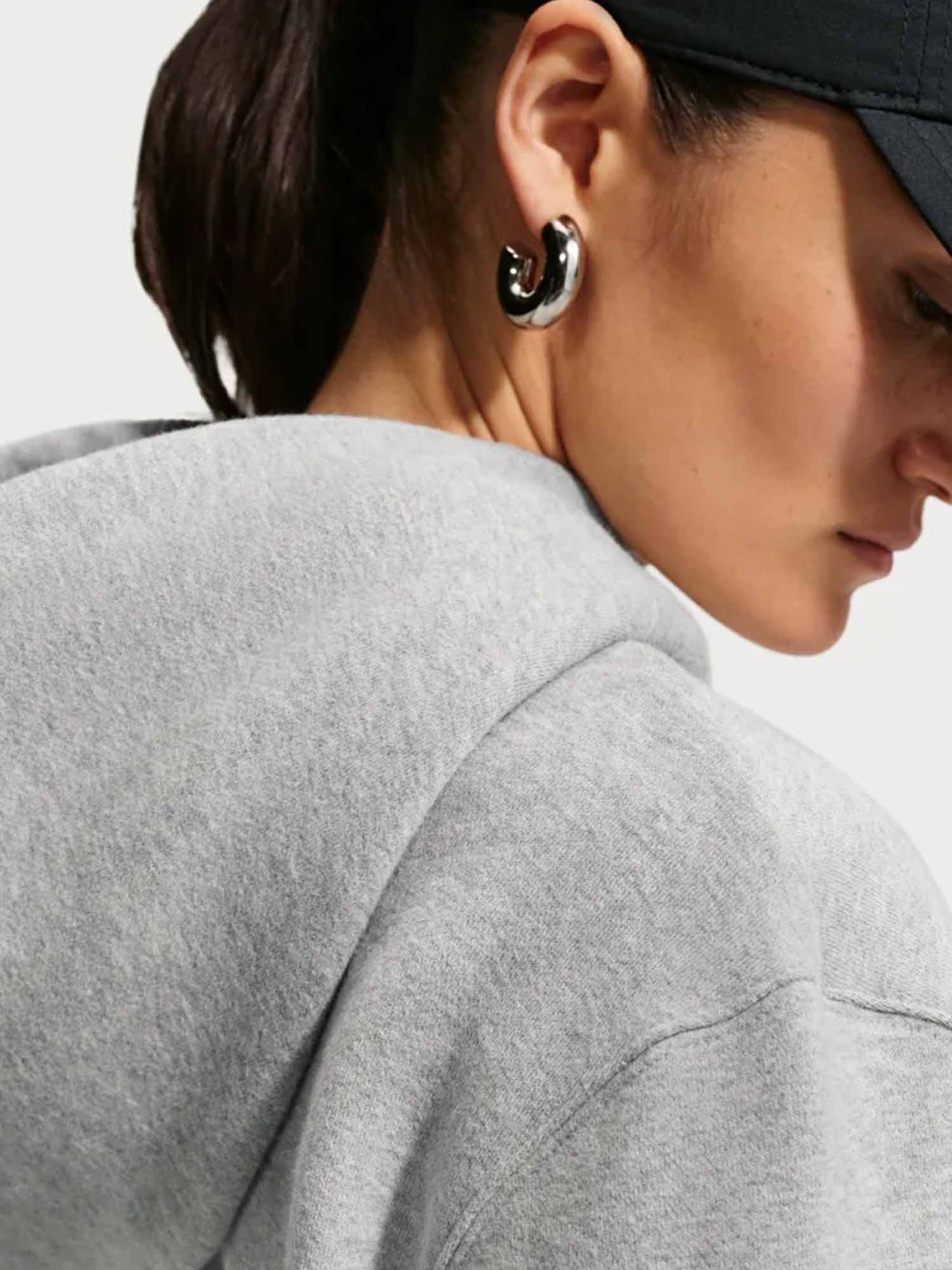 Nike Studio Fleece, felpa da donna grigia