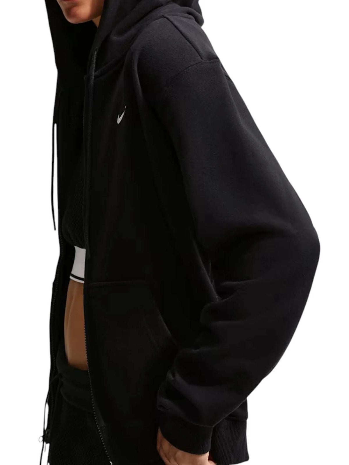 Nike Studio Ft, felpa da donna nera