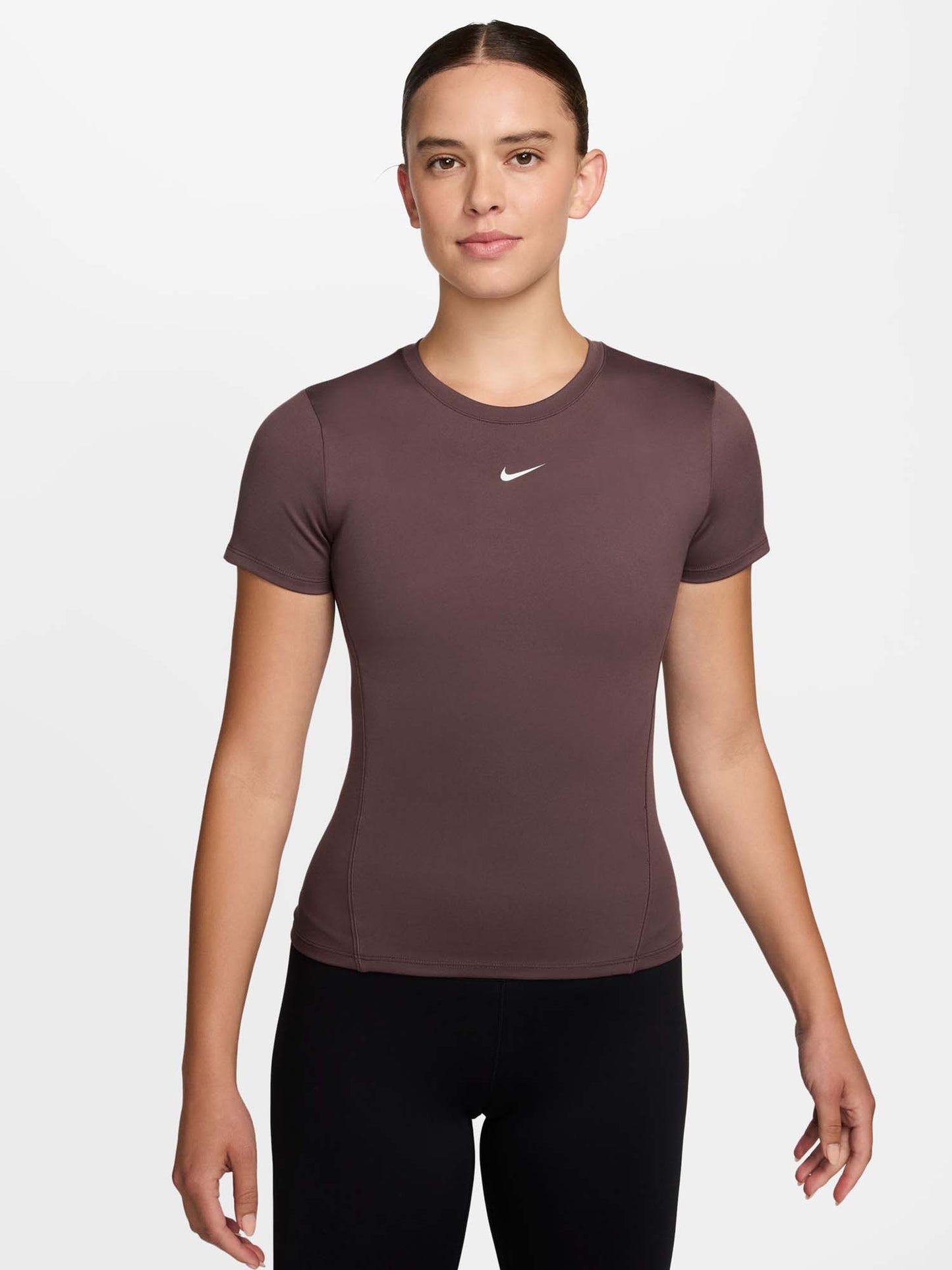 Nike One, t-shirt sportiva da donna a maniche corte viola