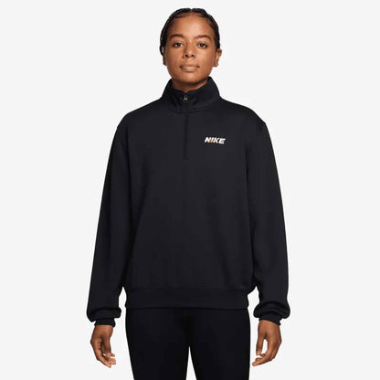 Nike Studio 1/4 Zip, felpa da donna nera