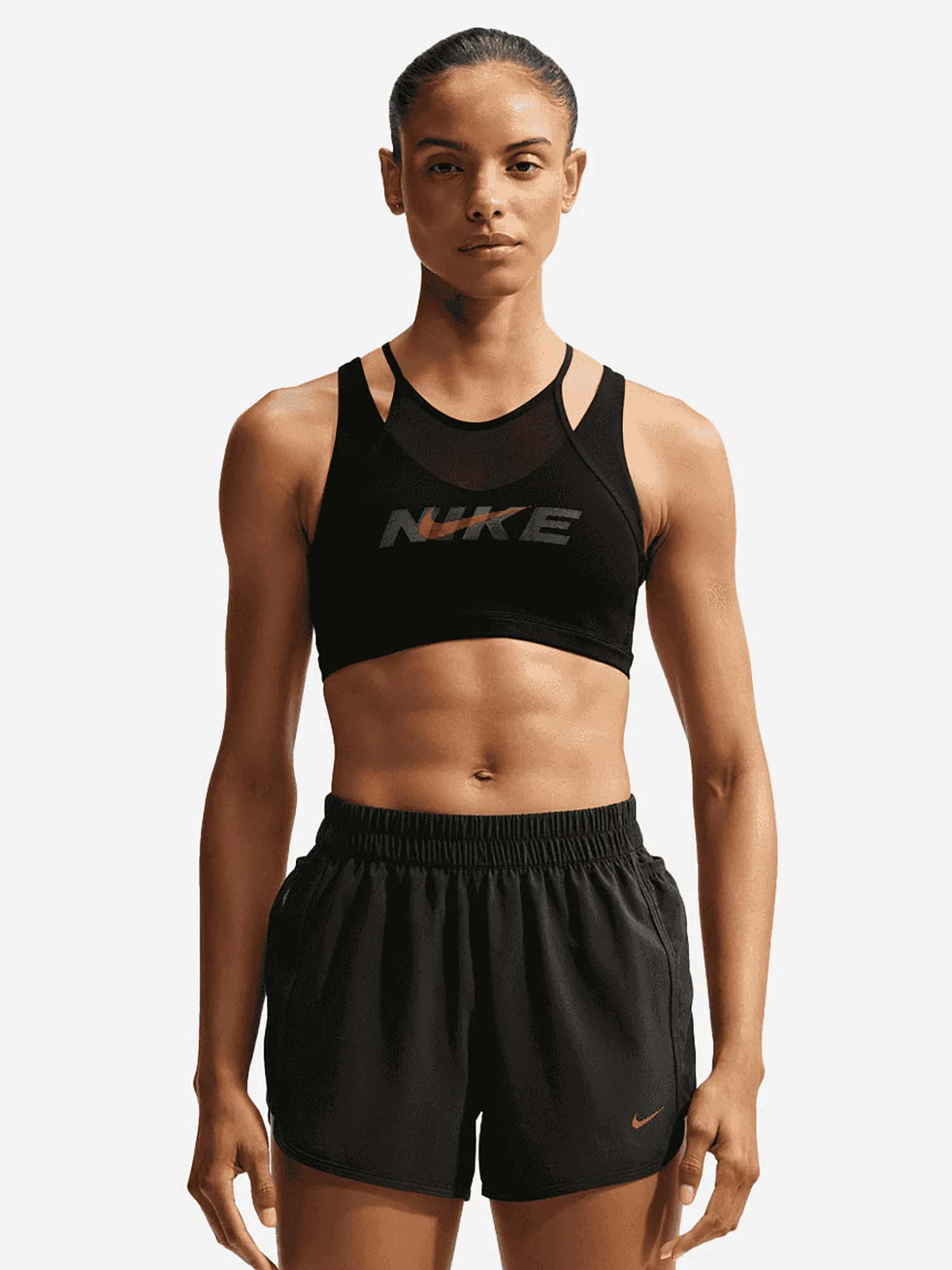Nike One, reggiseno sportivo da donna nero