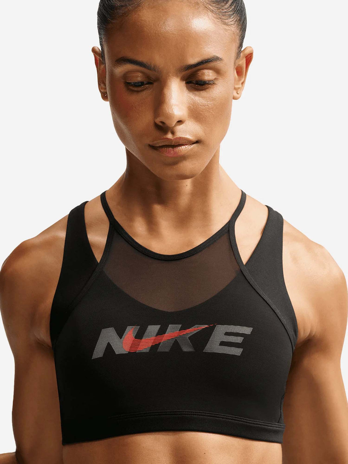 Nike One, reggiseno sportivo da donna nero