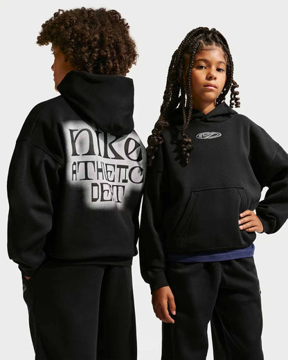 Nike Club Fleece, felpa unisex bambino nera
