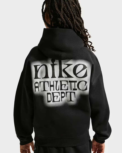 Nike Club Fleece, felpa unisex bambino nera