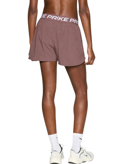 Shorts Nike Pro da donna viola con tecnologia Dri-FIT per allenamento