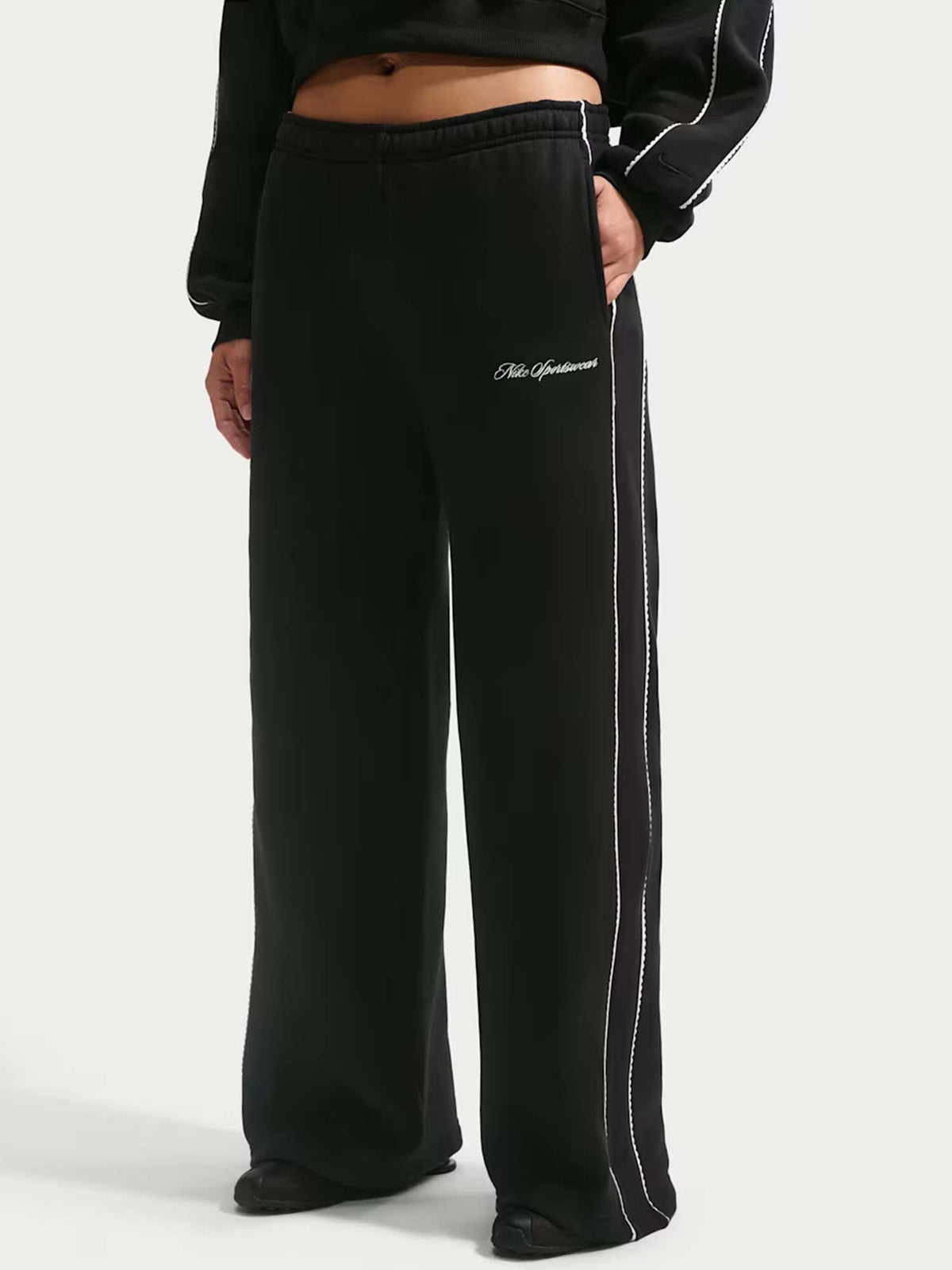 Nike Studio Fleece, pantalone da donna nero