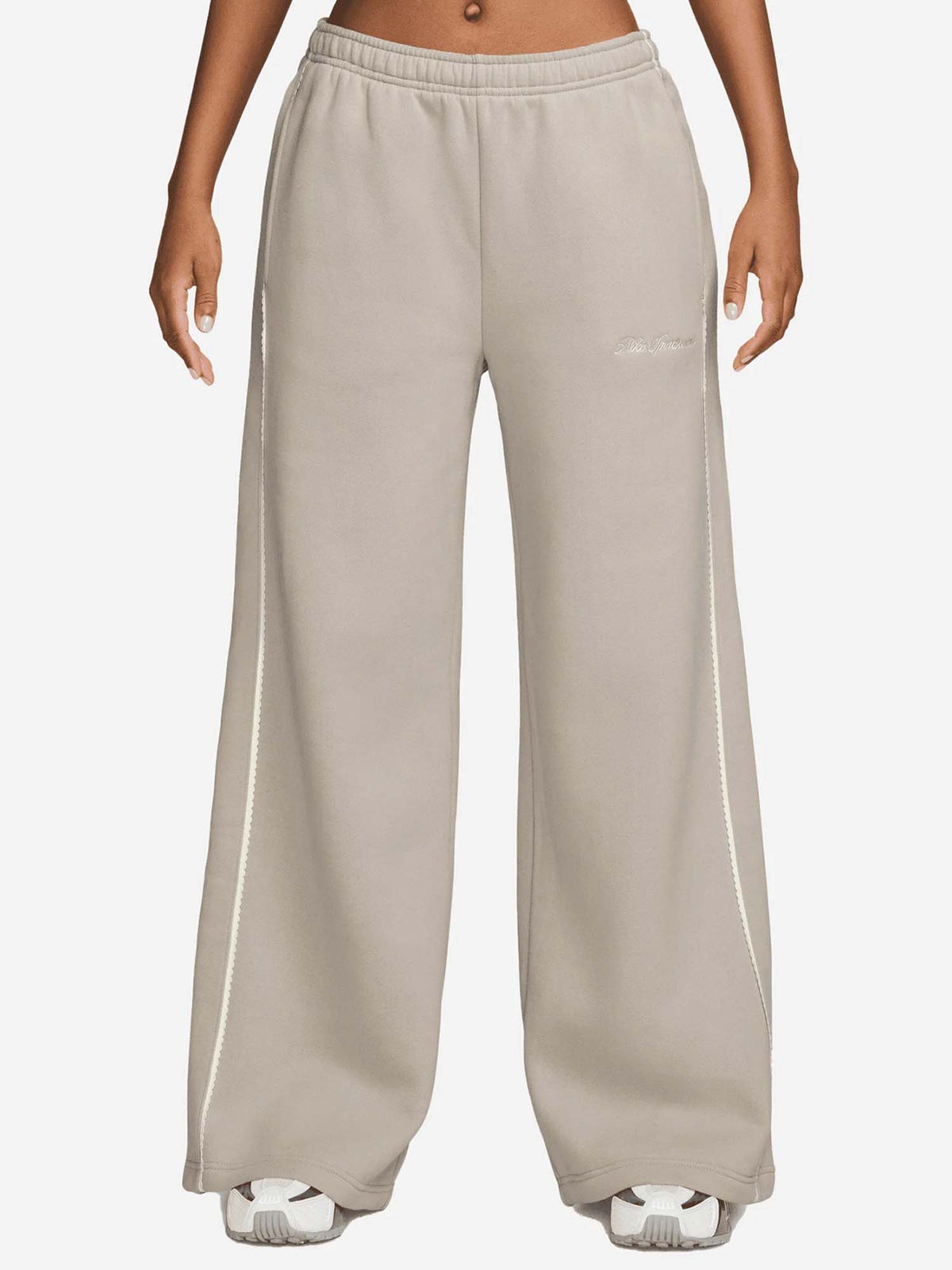 Nike Studio Fleece, pantalone da donna crema