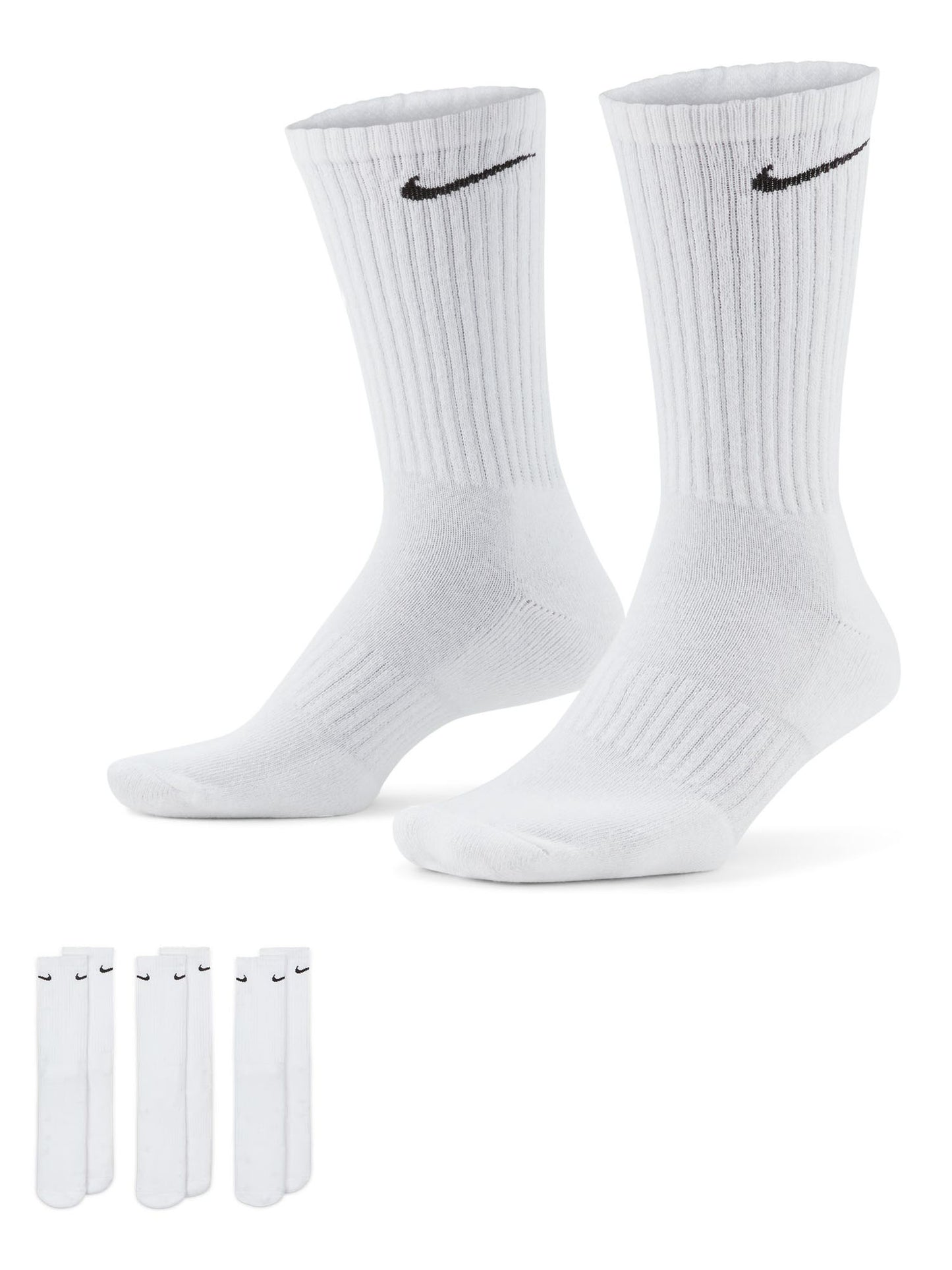 CALZE 3 PAIA CUSHIONED NIKE UNISEX BIANCO