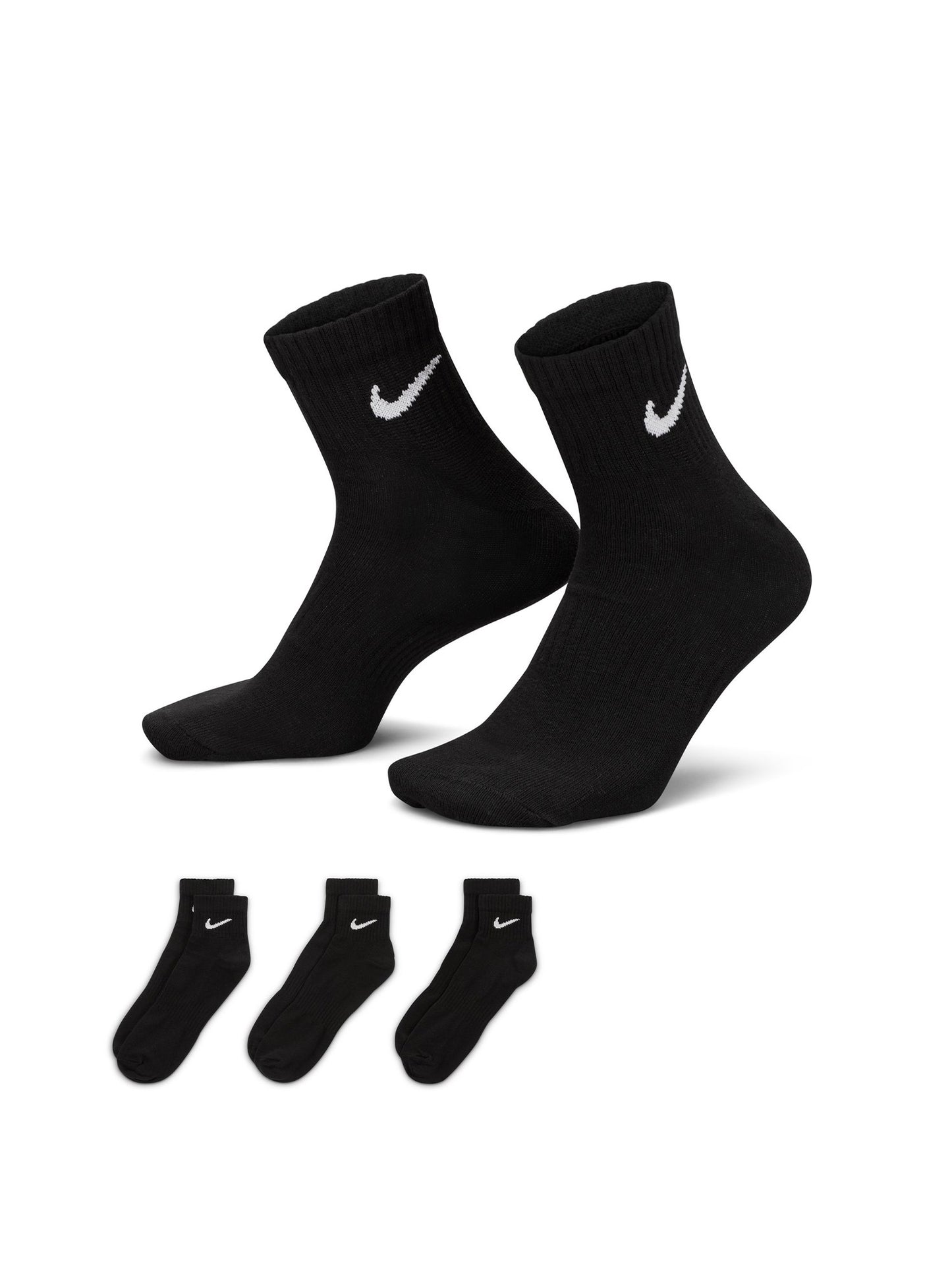 Calze sportive Nike Everyday Lightweight unisex nere