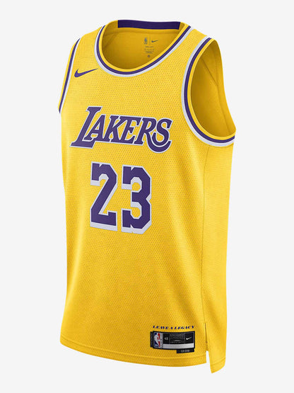 Nike la lakers canotta basket da uomo giallo