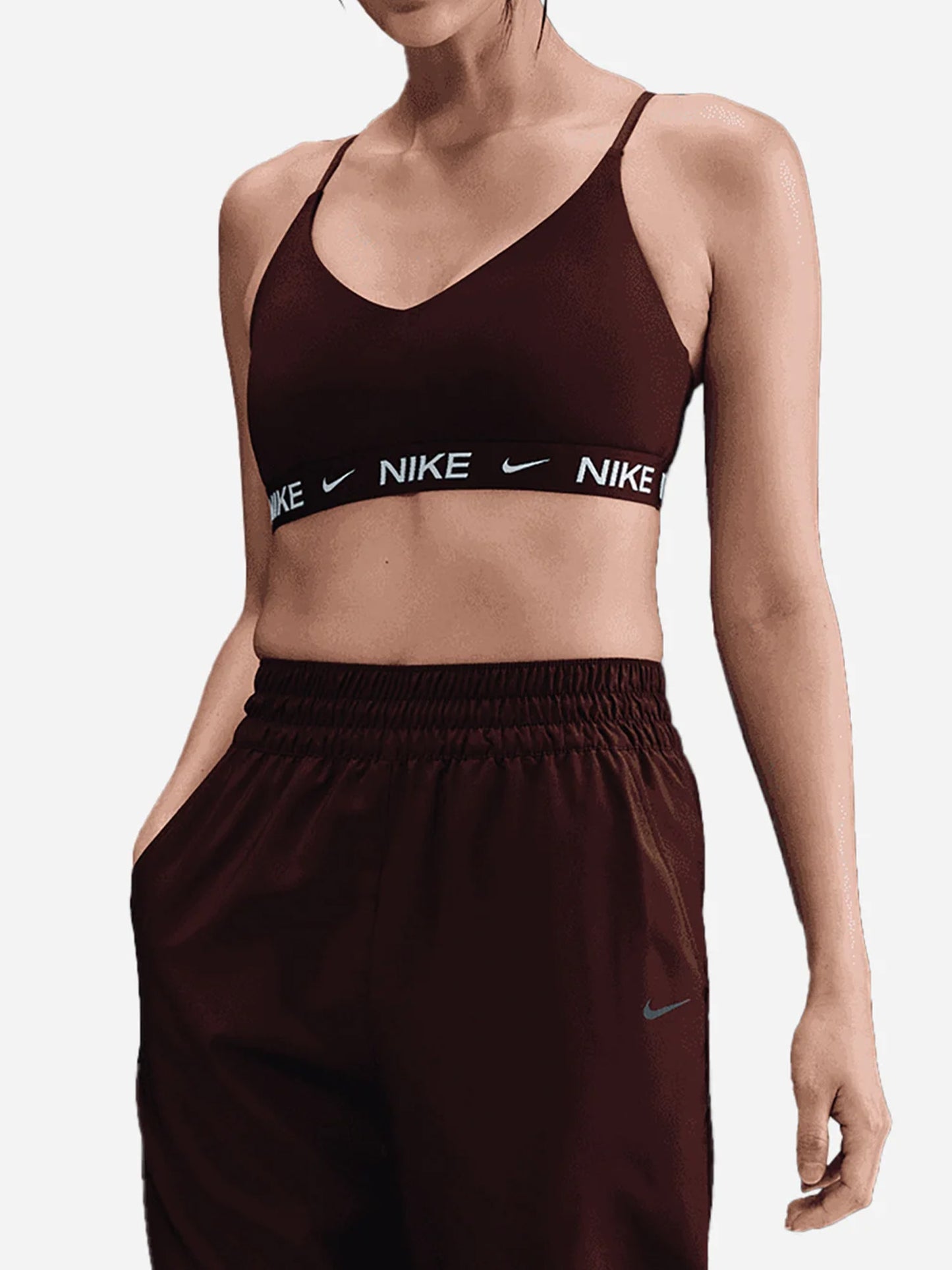 BRALETTE TRAINING INDY LGHT IMBOTTITO NIKE DA DONNA BORDEAUX