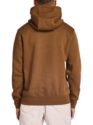 FELPA CLUB CON CAPPUCCIO NIKE DA UOMO MARRONE