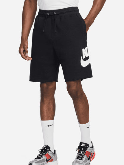 Shorts Nike Club French Terry da uomo in nero per uso sportivo