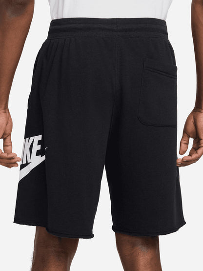 Shorts Nike Club French Terry da uomo in nero per uso sportivo