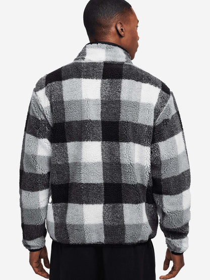 FELPA IN SHERPA NIKE DA UOMO BIANCO NERO