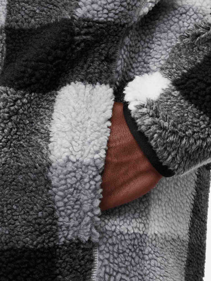 FELPA IN SHERPA NIKE DA UOMO BIANCO NERO