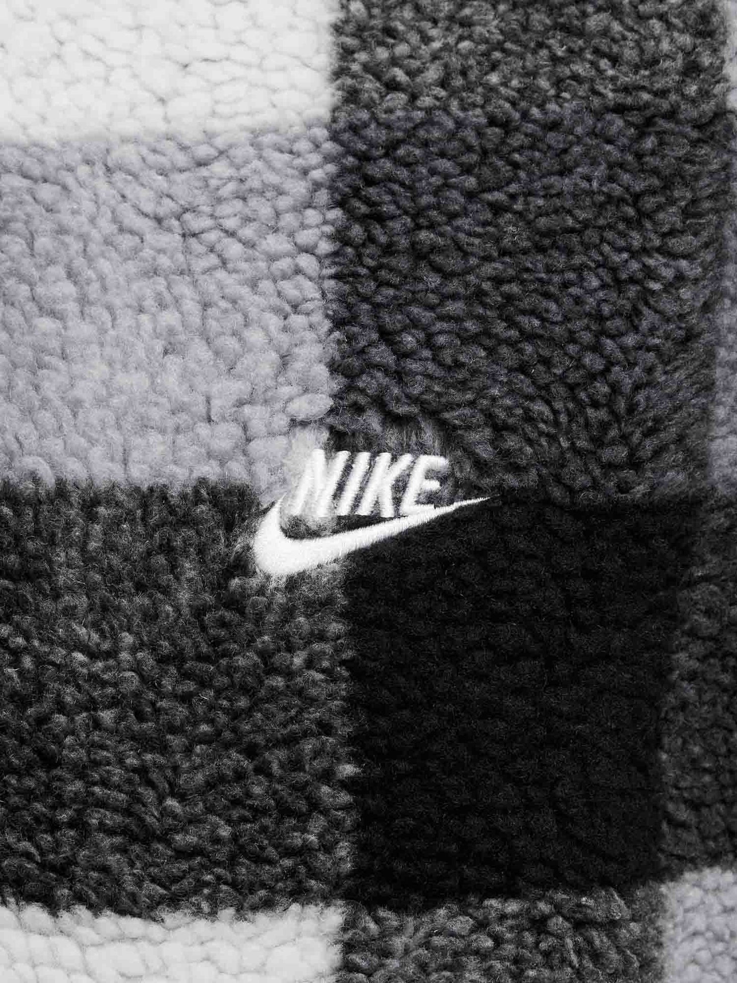 FELPA IN SHERPA NIKE DA UOMO BIANCO NERO