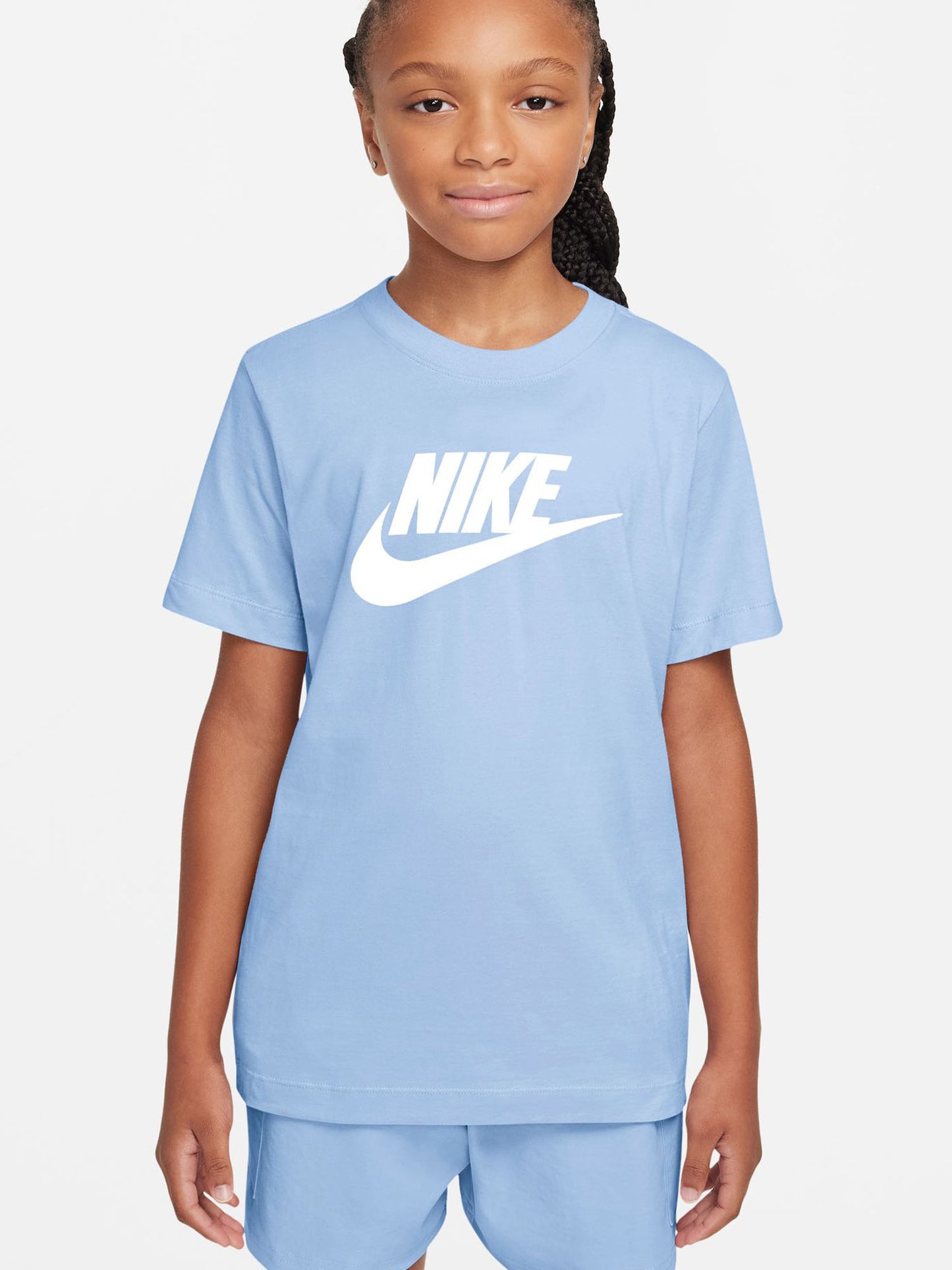 Nike Sportswear, t-shirt azzurra unisex per bambini