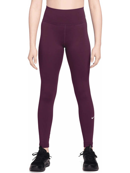 LEGGINGS NIKE ONE DA BAMBINA BORDEAUX